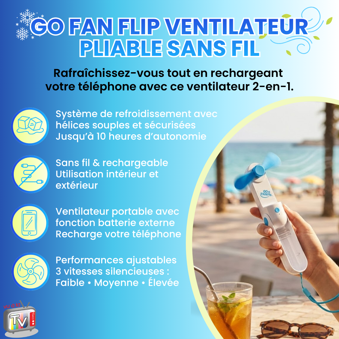Go Fan Flip Mini Portable Fan