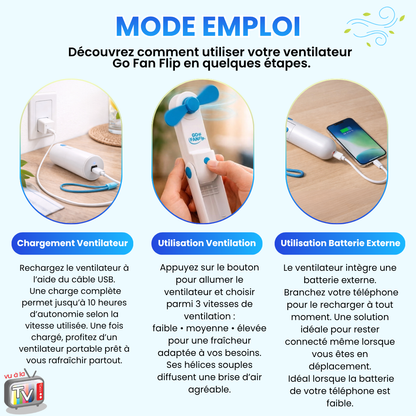 Go Fan Flip Mini Portable Fan
