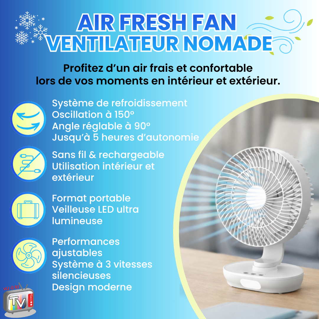 Air Fresh Fan Portable Fan