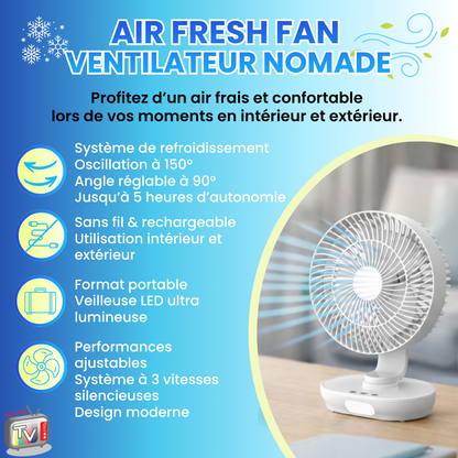 Air Fresh Fan Portable Fan