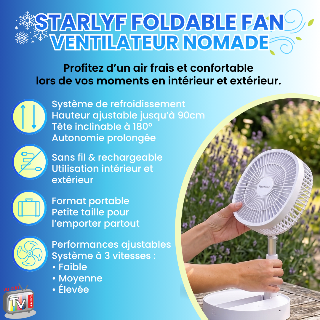 Ventilateur Starlyf Foldable Fan