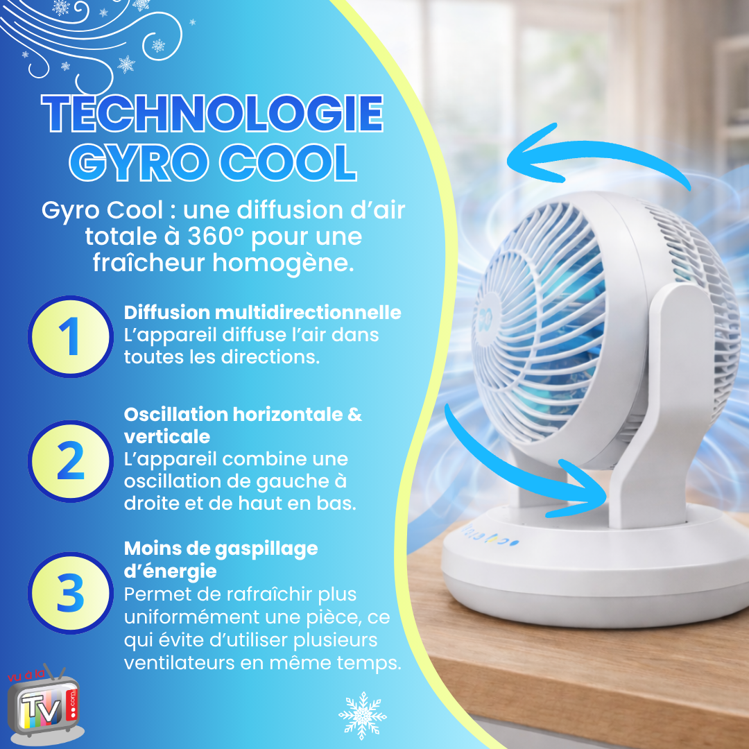 Ventilateur Portable Oscillant 360° Arctic Air